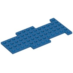bb0050-7G Bodemplaat 6x13 blauw gebruikt *