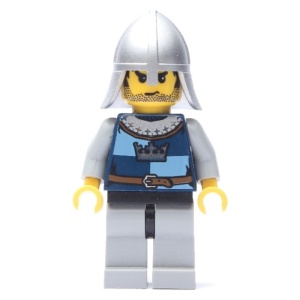 cas366G Fantasy Era - Knecht met matilveren helm met nekbescherming gebruikt *0M0000