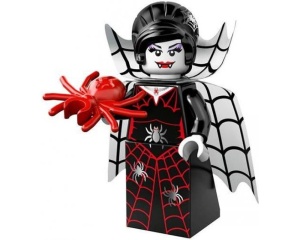 col14-16 Spider Lady met rode spin en standaard NIEUW *0M0000