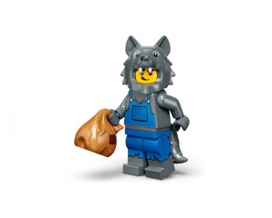 col23-8 Wolf costuum met zak en standaard NIEUW *0M0000