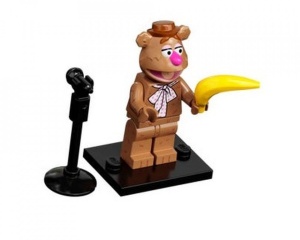coltm-7 MUPPETS: Fozzie Beer met banaan en microfoon 0M0000 NIEUW *