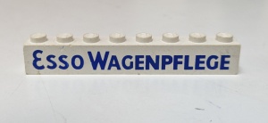 crssprt01pb44-1G Steen 1x8 ZONDER bodemtubes Esso Wagenpflege wit gebruikt *5V07-03