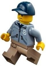 cty0883 Mountain Police- Officer met donkerblauwe cap NIEUW *0M0000