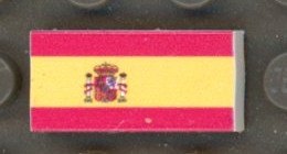 CUSE8402 Tegel 1x2 Vlag Spanje wit NIEUW *0A000
