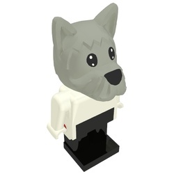Fab4gG Hond, lichtgrijze kop gebruikt *2R000