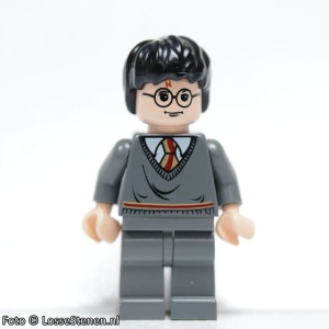 hp056 Harry Potter, Dark Bluish Gray Sweater Vest Torso, Dark Bluish Gray benen NIEUW *0M0000 - Img 1