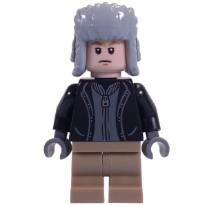 hp461 HP Draco Malfoy- Zwarte jas, donkercreme halfkorte benen, Ushanka muts NIEUW *0M0000