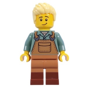 idea203 Tuinman met bruine overall NIEUW *0M0000