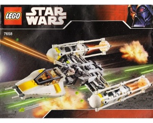 INS7658-G 7658 BOUWBESCHRIJVING- Y-wing Fighter gebruikt *LOC 6026