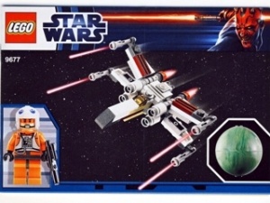 INS9677-G 9677 BOUWBESCHRIJVING- X-wing Starfighter & Yavin 4 gebruikt *LOC RBSW