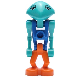 lom018G Life on Mars: Martian blauw lichaam, oranje benen gebruikt *0M0000