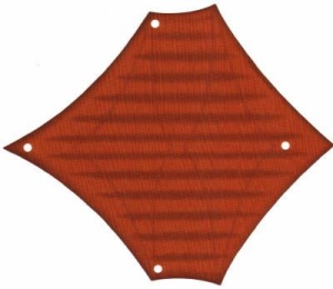 sailbb39-68G Zeil (Jabbas sail Barge) oranje, donker gebruikt *5D000