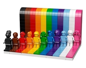 Set 40516-G Everyone is Awesome, zonder doos, compleet gebouwd gebruikt *