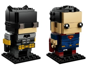 Set 41610-G BrickHeadz Tactical Batman & Superman, met doos (99% compleet) gebruikt *