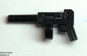x1608-11 Pistool met rond magazijn en lange loop zwart NIEUW *0L0000 - Img 2