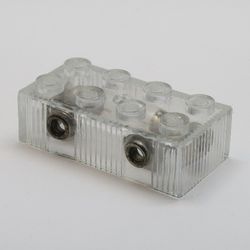 x456c01-12G Steen 2x4 4.5V transparant gebruikt *1D000