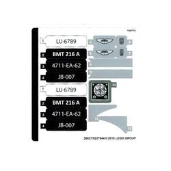 10262stk01 STICKER 10262 Aston Martin DB5 James Bond NIEUW *0S0000