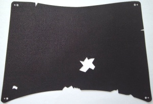 112555-11 Zeil 31 x 20 1/2 zwart NIEUW *5D000