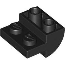 1750-11 Omgekeerde dakpan 2x2 rond zwart NIEUW *5B013