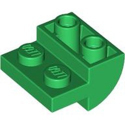 1750-6 Omgekeerde dakpan 2x2 rond groen NIEUW *5B013