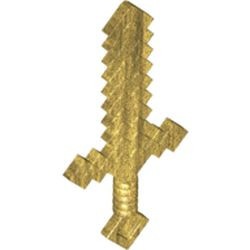 18787-115 Pixel zwaard (Minecraft) goud, parel NIEUW *0L0000