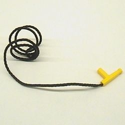 194cx2-3G Slang met handvat en zwart koord 35L geel gebruikt *1E015