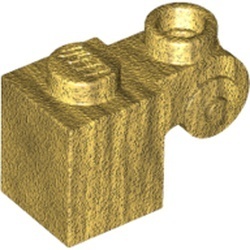 20310-115 Steen 1x1 met ornament goud, parel NIEUW *1B031