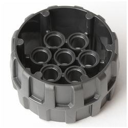 22410-77 Hardplastic wiel 7 pingaten 37mmx22mm grijs, donkerparel NIEUW *
