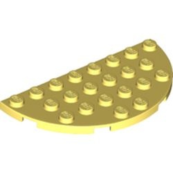 22888-103 Platte plaat 4x8 afgeronde hoeken geel, lichthelder NIEUW *5C069
