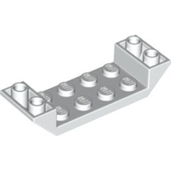 22889-1 Omgekeerde dakpan 45 graden 2x6 dubbel met 2x4 uitsnede wit NIEUW *1L400