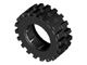 2346-11G Band 30x10,5 middengroot (voor wiel gespleten asgat) zwart gebruikt *
