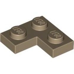 2420-69 Platte plaat 2x2 hoek crème,donker NIEUW *1B226