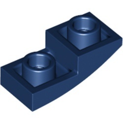 24201-63 Omgekeerde dakpan 2x1 rond blauw, donker NIEUW *1B105