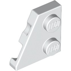 24299-1 Wig plaat 2x2 links wit NIEUW *1B229