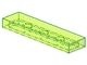 2431-16 Tegel 1x4 transparant, neongroen NIEUW *1B113