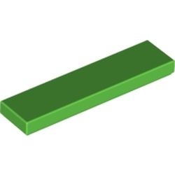 2431-36G Tegel 1x4 groen, helder gebruikt *1B341
