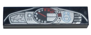 2431pb798-11 Tegen 1x4 met snelheidsmeter (Ferrari) zwart NIEUW *0K000