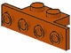 2436-68 Verbindingsplaat 1x2- 1x4 (kan ook 28802 zijn) oranje, donker NIEUW *1L361