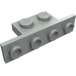 2436-9G Verbindingsplaat 1x2- 1x4 (kan ook 28802 zijn) lichtgrijs (klassiek) gebruikt *6K1