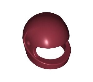 2446-59G Integraalhelm (vizier: zie INFO 2447) rood, donker gebruikt *0L0000