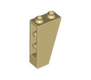 2449-2 Omgekeerde dakpan 75 graden 2x1x3 crème NIEUW *1B245