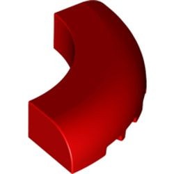 24599-5 Steen 5x5x1 gebogen (Macaroni) rood NIEUW *