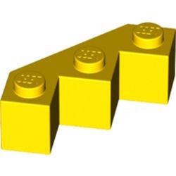 2462-3G Steen 3x3 facet geel gebruikt *1R014