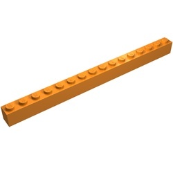 2465-4 Steen 1x16 oranje NIEUW *5K0000