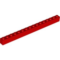 2465-5G Steen 1x16 rood gebruikt *1A049