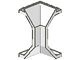 2467-1G Paneel 4x4x6 hoeksteun (LET OP: PAKKETZENDING) wit gebruikt *1F011