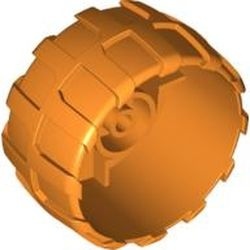 2515-4 Hardplastic wiel groot (54x30) PAST NIET DOOR BRIEVENBUS oranje NIEUW *