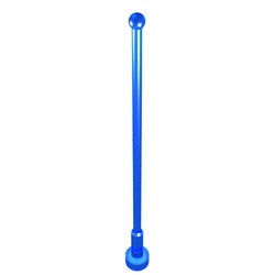 2569-14G Antenne 1x8 noppen hoog transparant donkerblauw gebruikt *1E013