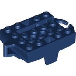 26021-63 Bodemplaat 4x5 rollercoaster blauw, donker NIEUW *3D000
