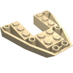 2626-2G Boegsteen 6x6x1 crème gebruikt *